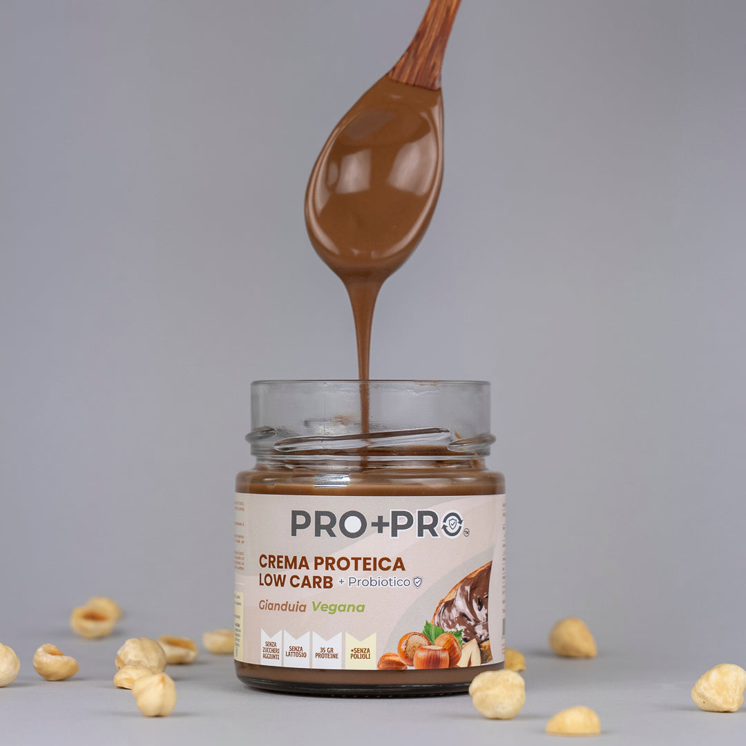 Crema proteica alla Gianduia VEGANA Keto con Probiotico – 180gr