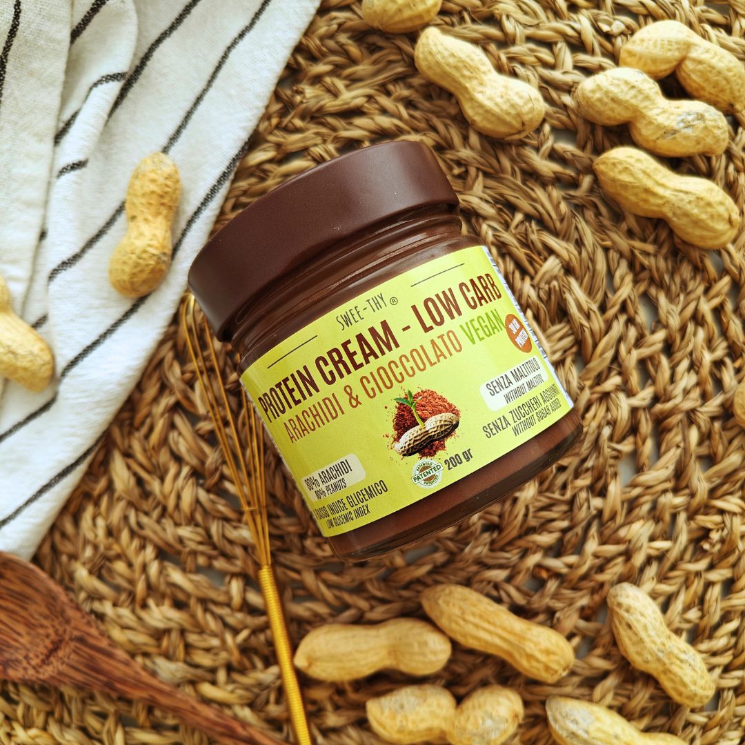 Crema proteica KETO Arachidi e Cioccolato Vegan – 200gr
