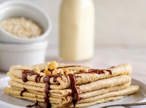 CREPES PROTEICHE CON PROTEINE DI MANDORLE