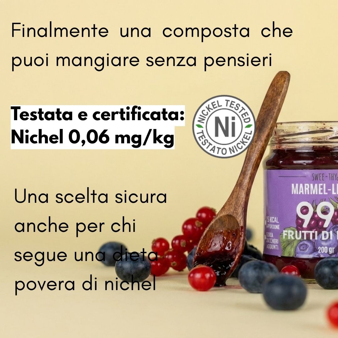 Marmel-light Frutti di Bosco Senza Zucchero 99% Frutta | Swee-thy