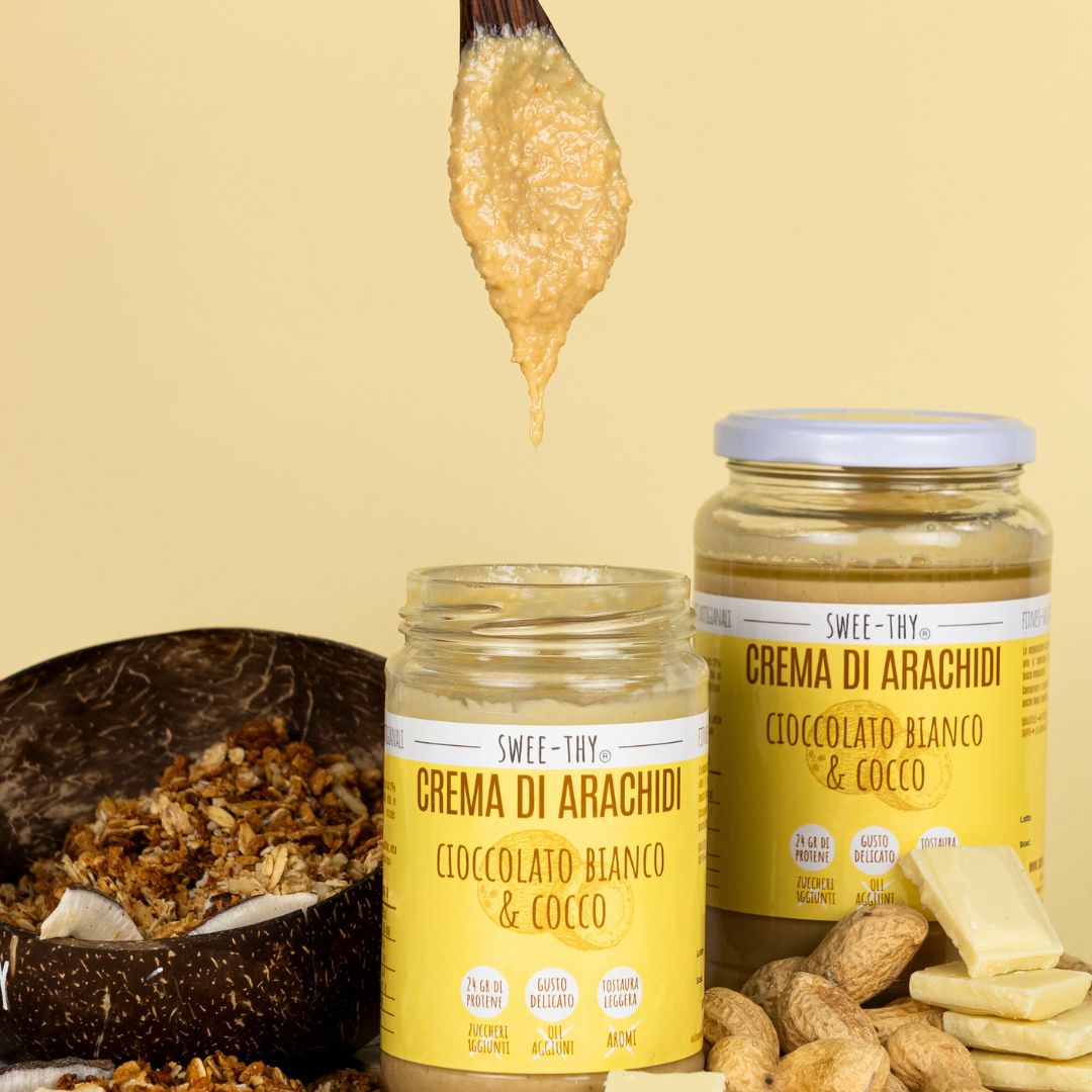 Crema di arachidi – Cioccolato bianco e cocco