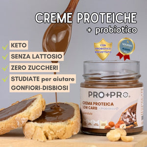 Crema proteica alla Gianduia VEGANA Keto con Probiotico – 180gr