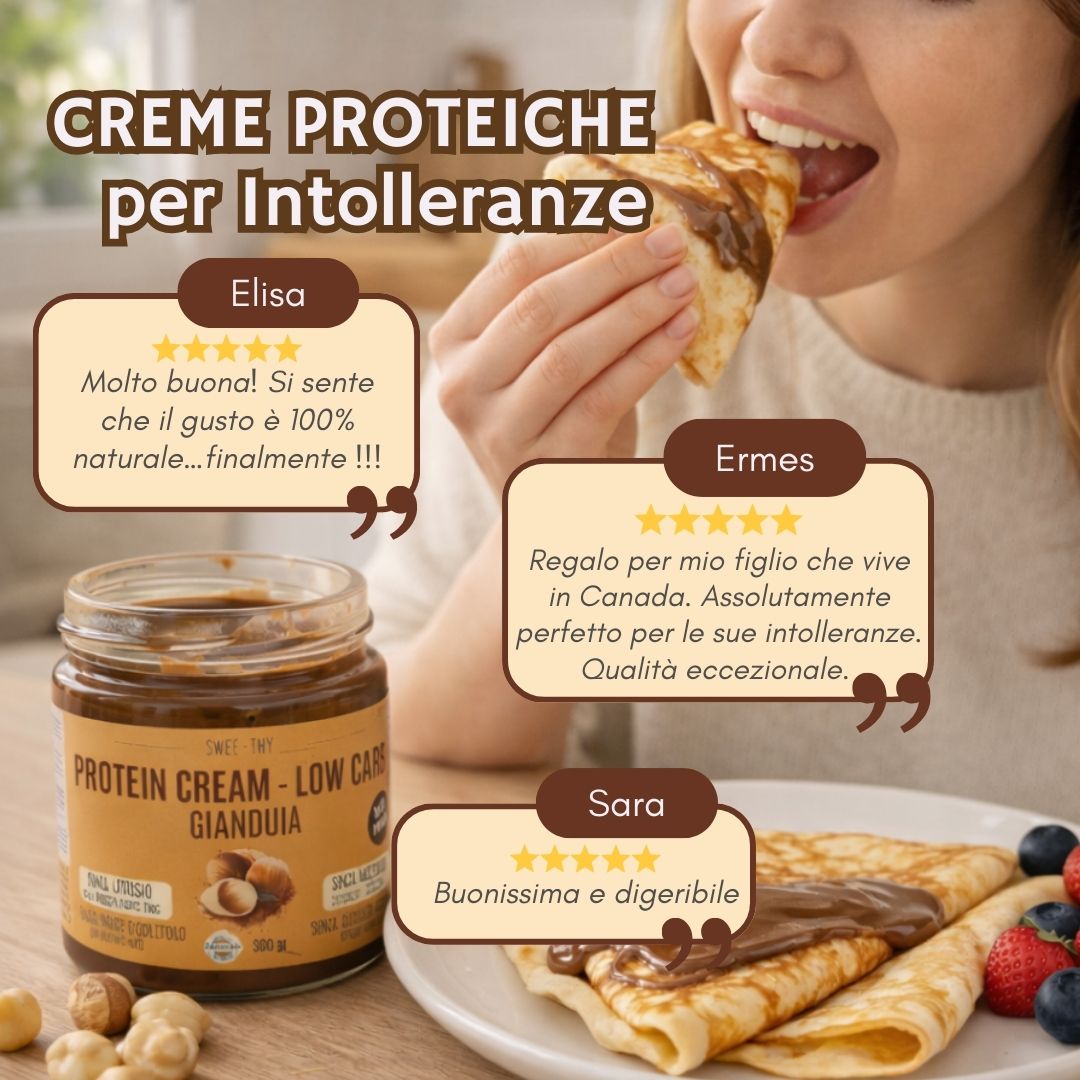 Crema proteica LOW CARB -SENZA LATTOSIO Gianduia – 200gr