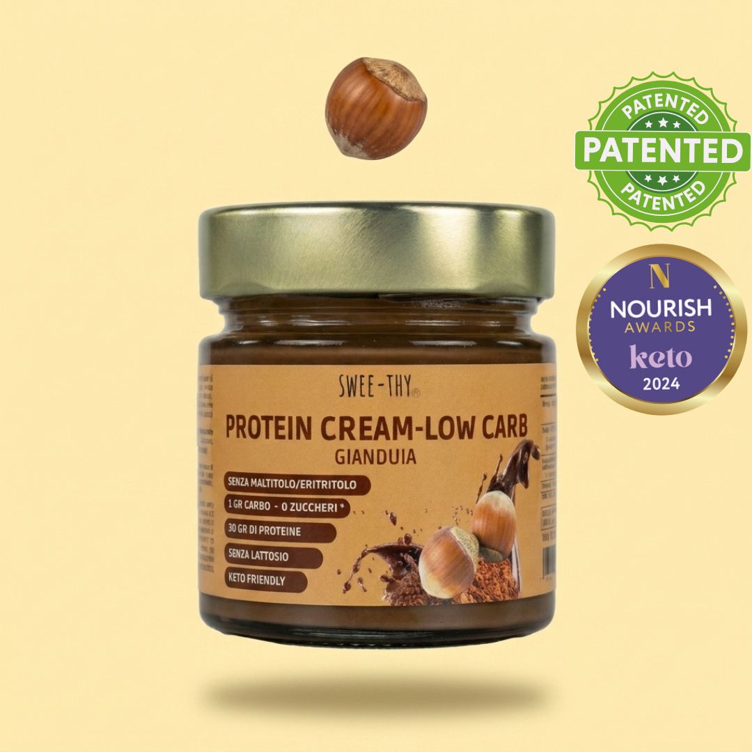 Crema proteica LOW CARB -SENZA LATTOSIO Gianduia – 200gr