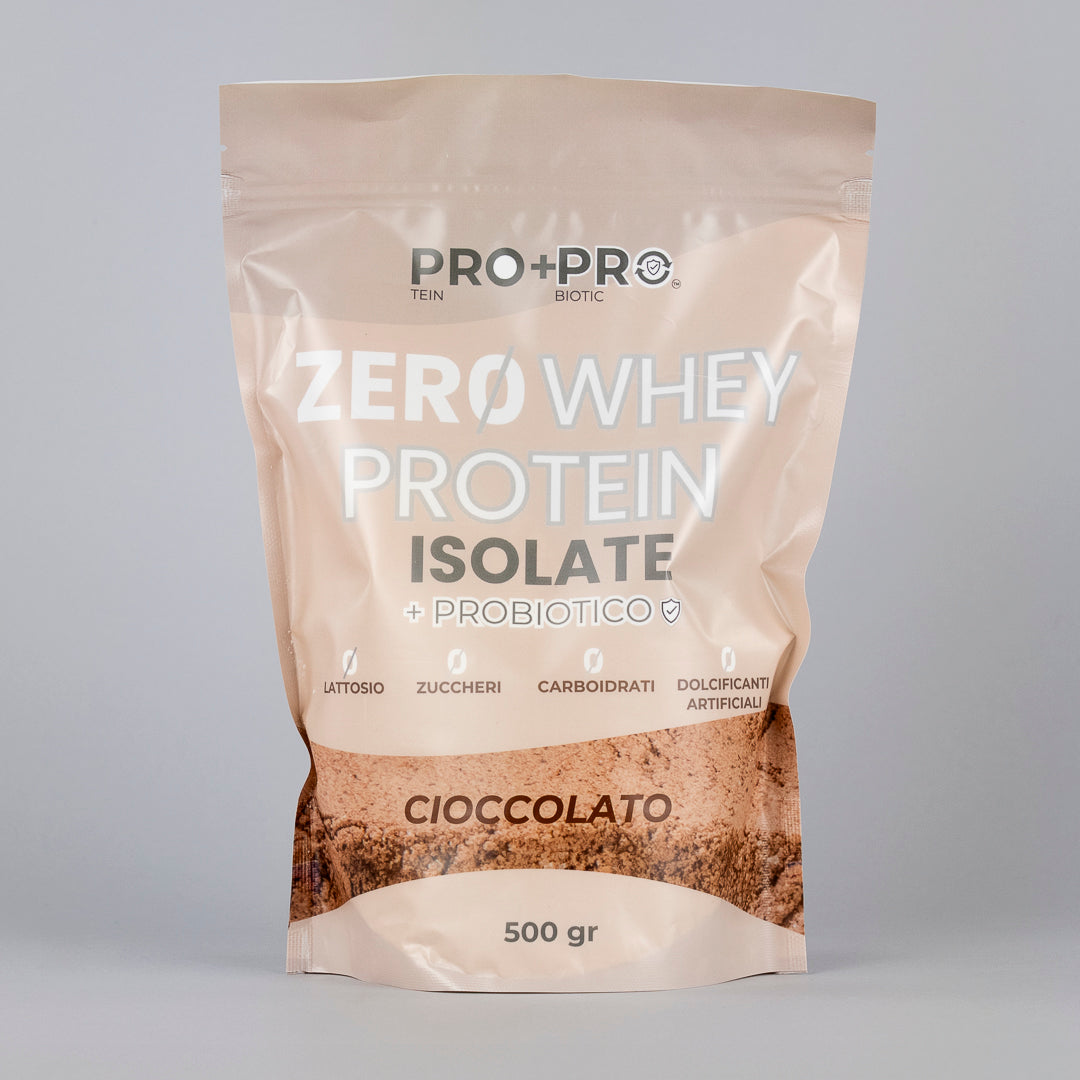 PRO+PRO ZERO WHEY PROTEIN ISOLATE Volac® con Probiotico- SENZA LATTOSIO
