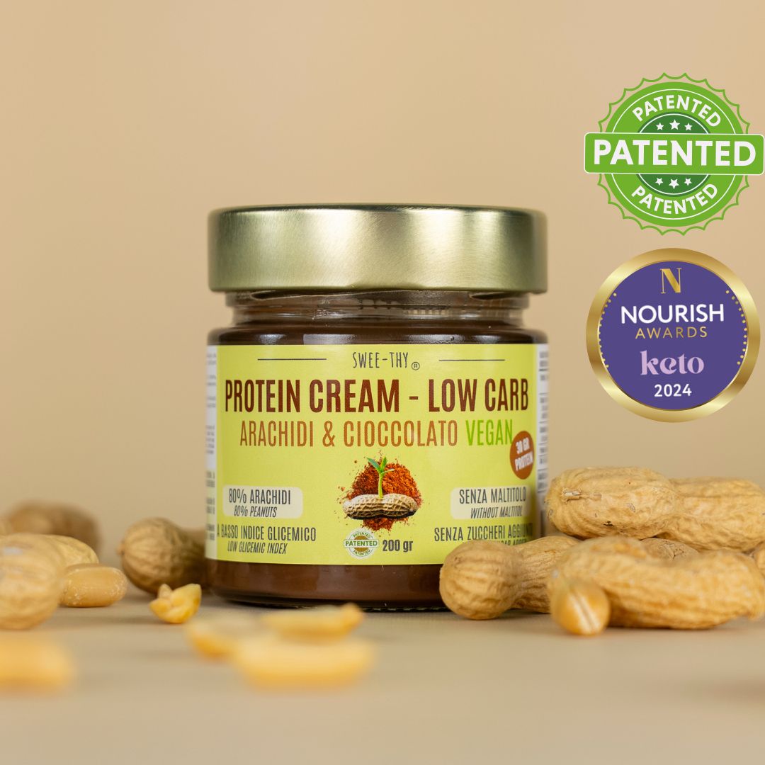Crema proteica KETO Arachidi e Cioccolato Vegan – 200gr