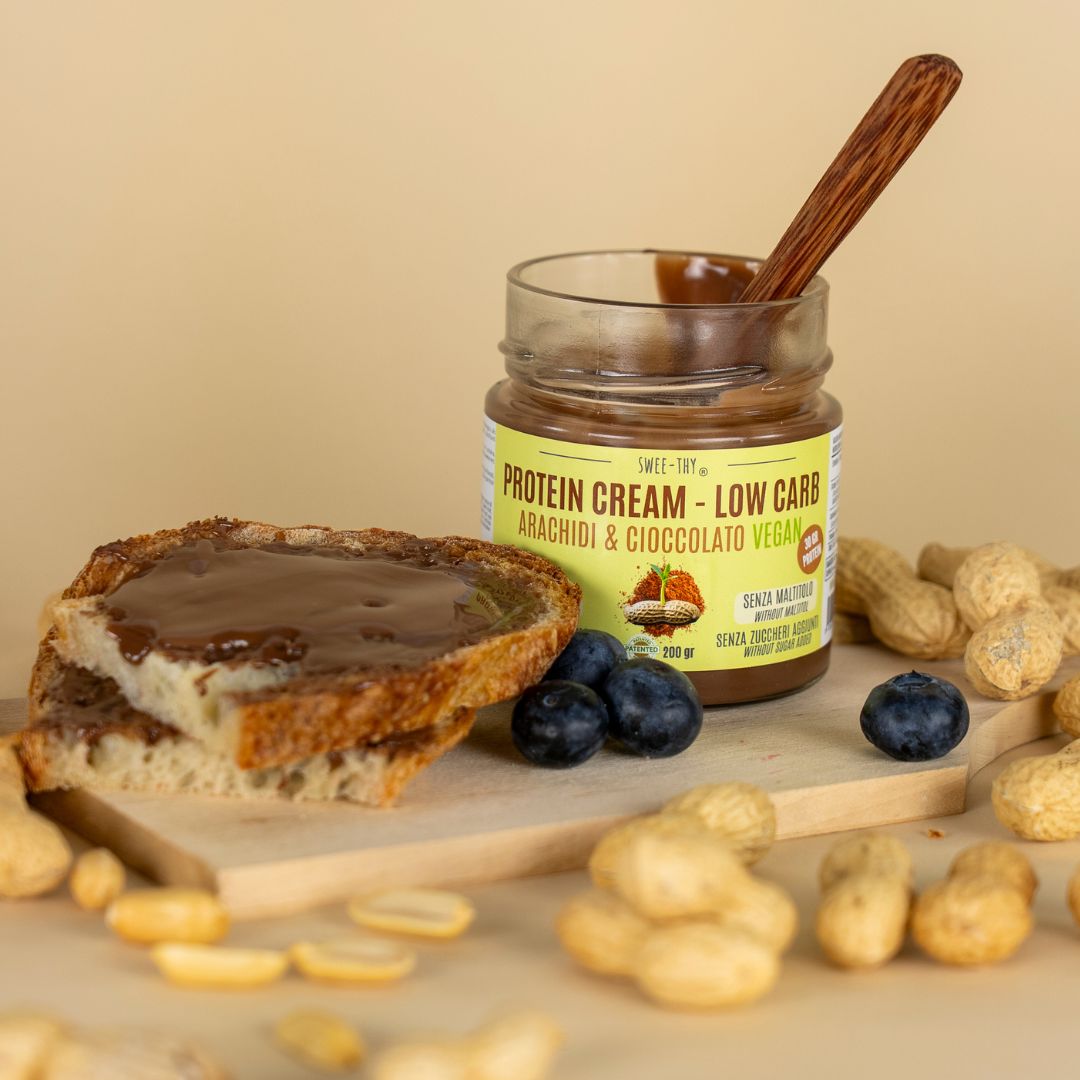 Crema proteica KETO Arachidi e Cioccolato Vegan – 200gr