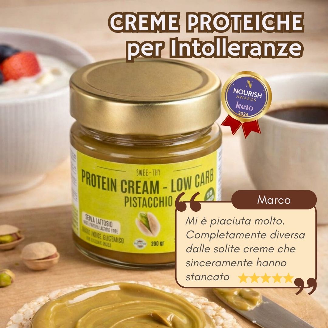 Crema proteica LOW CARB - SENZA LATTOSIO Pistacchio- 200gr