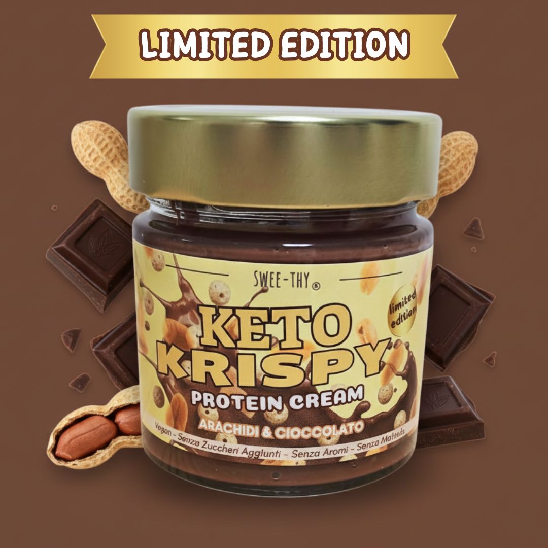 Crema proteica KETO KRISPY Arachidi e Cioccolato Vegan – 200gr