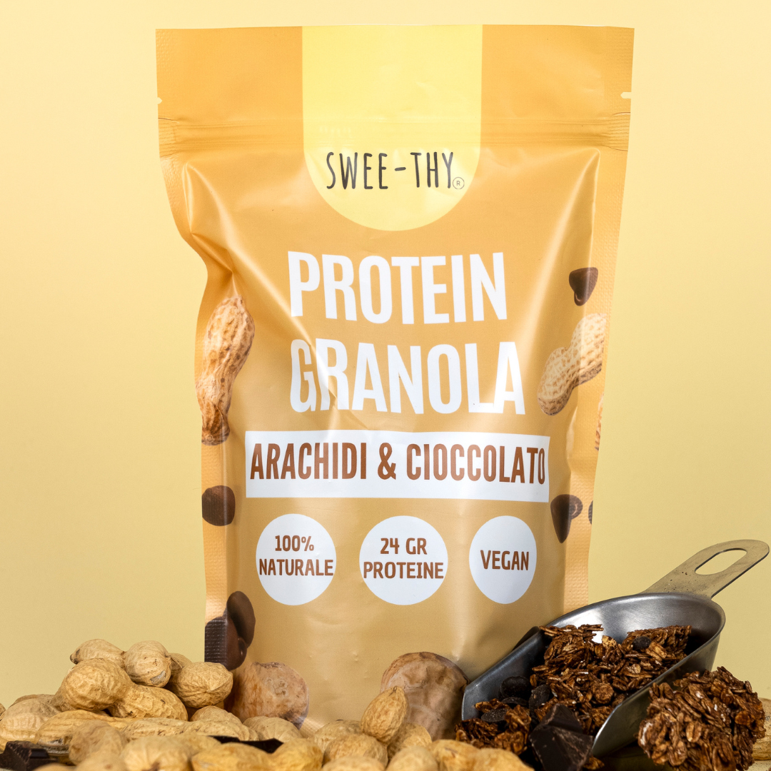 GRANOLA PROTEICA BIO arachidi e cioccolato -250gr