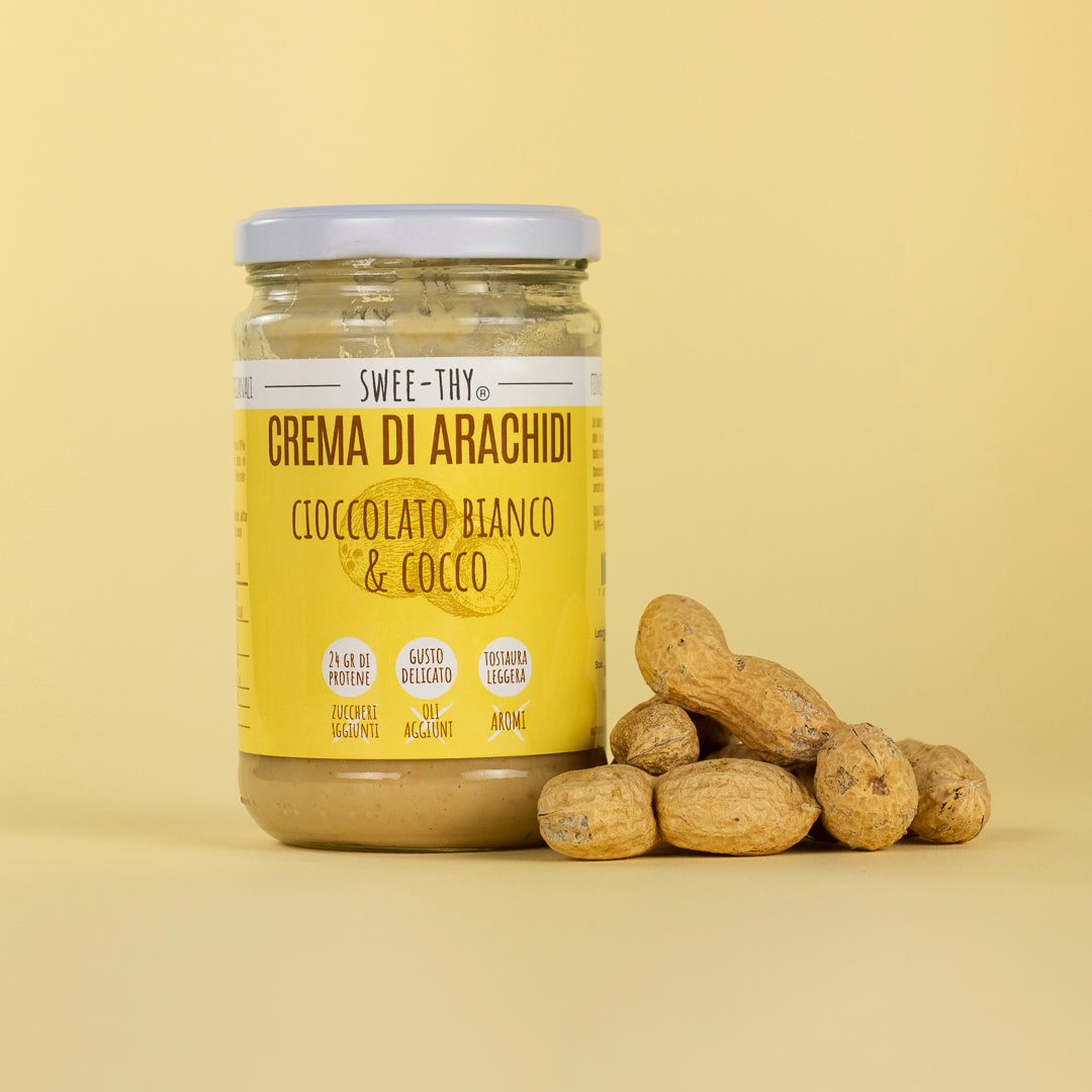 Crema di arachidi – Cioccolato bianco e cocco