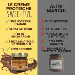 Crema proteica LOW CARB -SENZA LATTOSIO Nocciola- 200gr