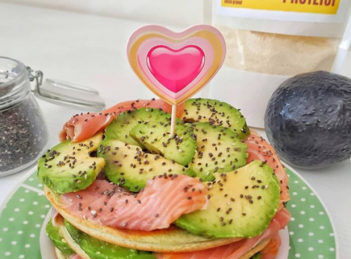PANCAKE PROTEICI SALMONE & AVOCADO