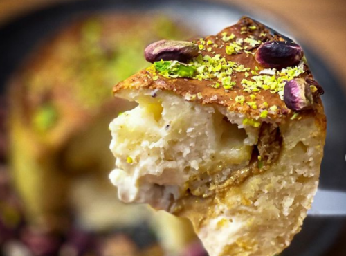 TORTA CREMOSA RICOTTA E PISTACCHIO