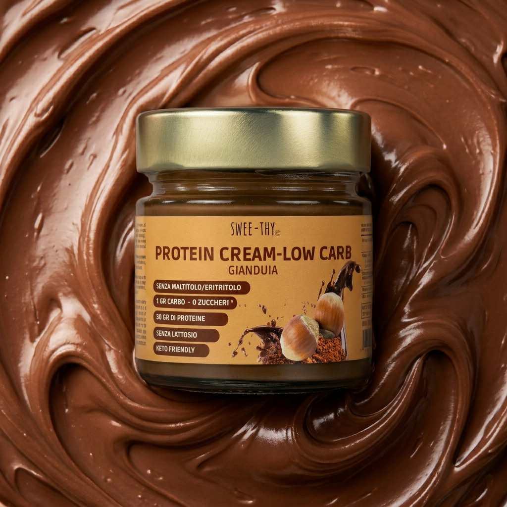 Crema proteica LOW CARB -SENZA LATTOSIO Gianduia – 200gr