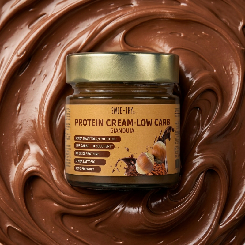 Crema proteica LOW CARB -SENZA LATTOSIO Gianduia – 200gr