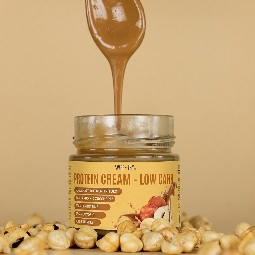 Crema proteica LOW CARB -SENZA LATTOSIO Nocciola- 200gr