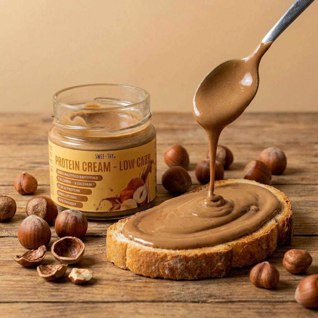 Crema proteica LOW CARB -SENZA LATTOSIO Nocciola- 200gr