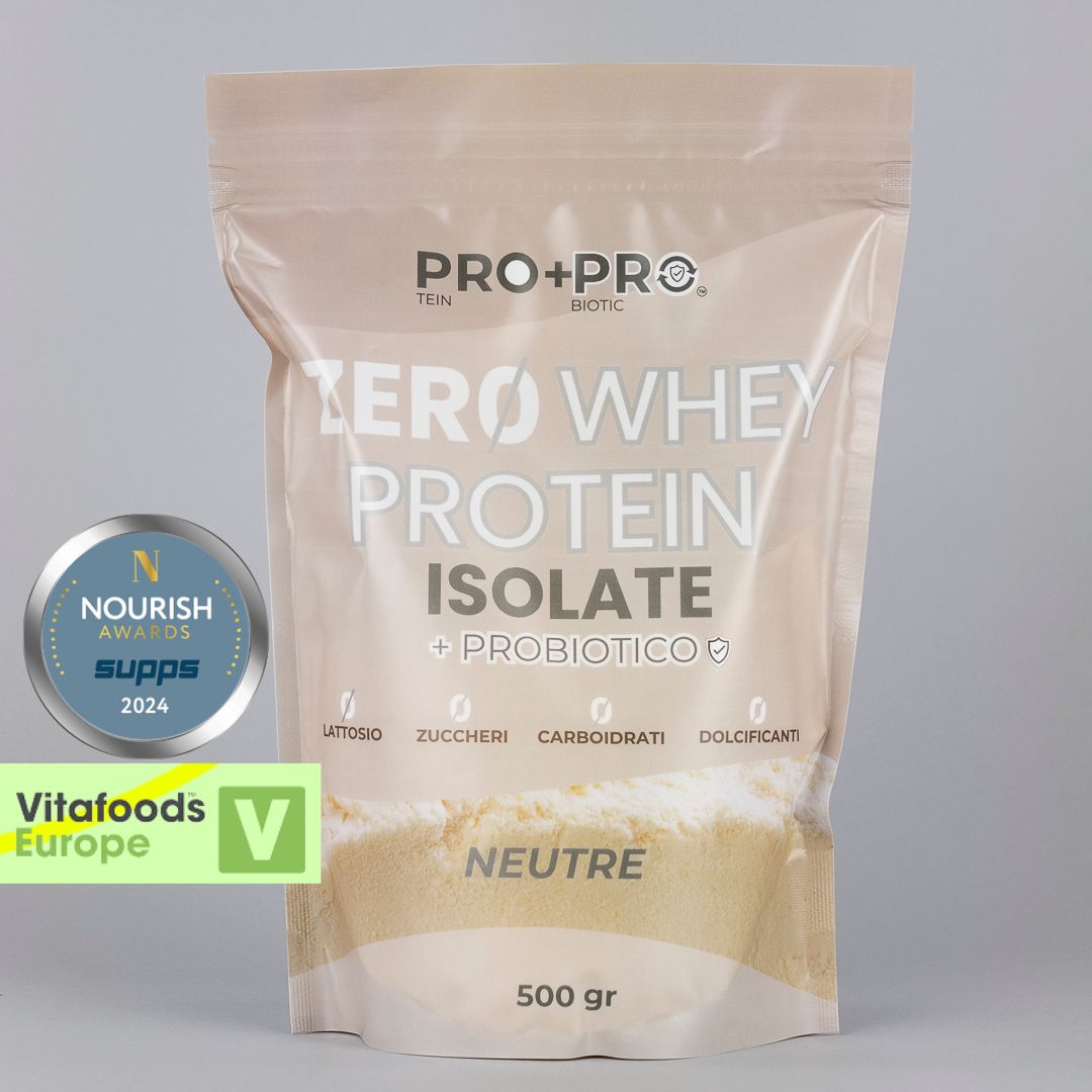 PRO+PRO ZERO WHEY PROTEIN ISOLATE con Probiotico- SENZA LATTOSIO